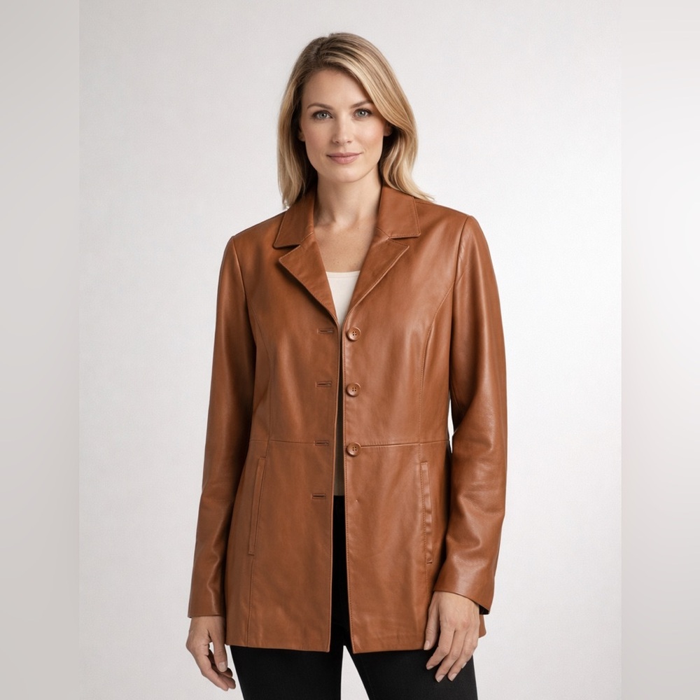 Croft & barrow Leather Jacket. Size M